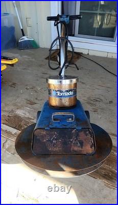 Tornado Walk-Behind Floor Buffer Polisher, Disc Pad, Circuit Breaker Vintage