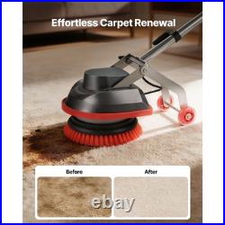 Uimoso Floor Scrubber Machine Cleaner with 3 Pads and Brushes for Polishing