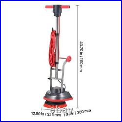 Uimoso Floor Scrubber Machine Cleaner with 3 Pads and Brushes for Polishing