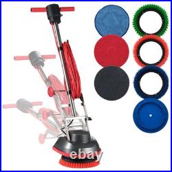 Uimoso Floor Scrubber Machine with Pads and Brushes for Cleaning and Polishing