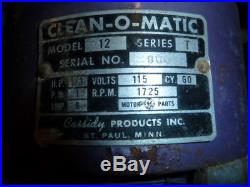 VINTAGE Clean-O-Matic floor buffer with brushes and pads