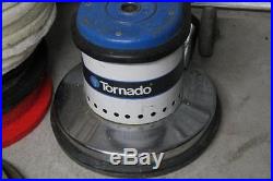 Vintage Tornado Floor Polisher Buffer 1725 RPM 11.5 Amp Works Great & Pads
