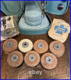 VTG ELECTROLUX B-8 Floor & Carpet Shampoo Polisher Buffer Lot + Pads & Brushes