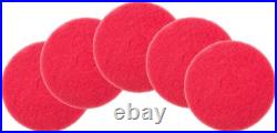 Versatile 17 Red Floor Maintenance Pads Ideal for Various Surfaces, 5-Pack Versatile 17 Red Floor Maintenance Pads Ideal for Various Surfaces, 5-Pack