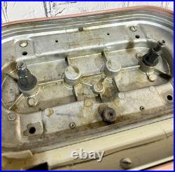 Vintage 1960's Pink SHETLAND Floor Polisher Scrubber Rug Cleaner With4 Pads NICE