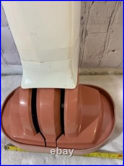 Vintage 1960's Pink SHETLAND Floor Polisher Scrubber Rug Cleaner With4 Pads NICE