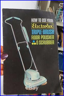 Vintage 1 Owner Electrolux B-8 Shampooer Floor Scrubber Polisher, Pads & More