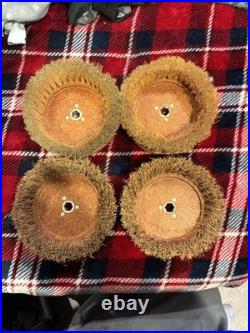 Vintage 6 Shetland Floor Scrubber & Polisher Wheels Plus Steel Wool Pads BLN