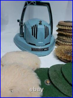 Vintage Electrolux B-7 Floor Buffer Scrubber Polisher 12 Pad attachments 2 speed
