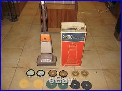 Vintage HOOVER 3600 FLOOR A MATIC SCRUBBER POLISHER Brushes Pads PERFECT