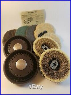 Vintage Hoover Floor Polisher Shampooer Brush Pad Kit Lamb's Wool Steel Waxing