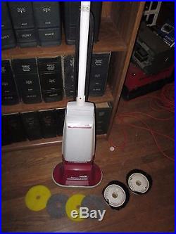 Vintage Hoover Floor Scrubber Shampoo Polisher F4255 with Brushes and Pads