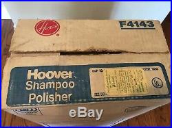 Vintage Hoover Model F4143 Floor Shampoo Polisher Super Tank Brushes Pads NEW