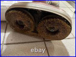 Vintage Pink Hoover Floor Polisher Scrubber Buffer Twin Brush TESTED With Pads
