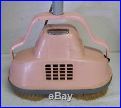 Vintage Pink Shetland Floor Scrubber Buffer Polisher With 6 Pads Works