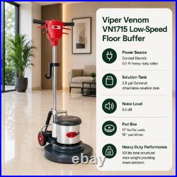 Viper Venom Series Low Speed Floor Buffers 17-inch