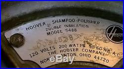 Vtg. Hoover Deluxe Floor Shampoo Scrubber Polisher #5488 Extra Pads Works Great