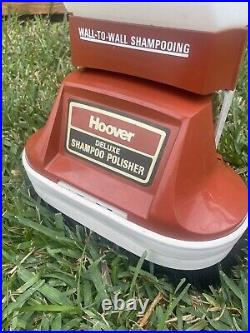 Vtg Hoover Shampoo Floor Polisher Multi Surface? With Pads & Brushes? TESTED