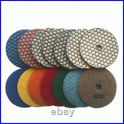 WET POLISHER GRINDER 15 PCS 7 masonry concrete floor marble stone polishing pad