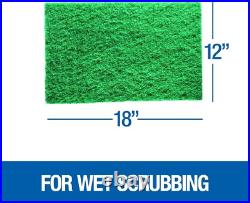 Washable 12 x 18 Floor Maintenance Pads Green 5-Pack for Multi-Surface Care Washable 12 x 18 Floor Maintenance Pads Green 5-Pack for Multi-Surface Care