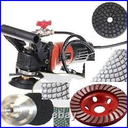 Wet Polisher Grinder 18 grinding wheel 48 stone concrete floor marble buffer pad