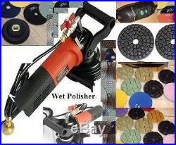 Wet Polisher floor renew polishing pad 21 pieces 3 glaze buff granite concrete