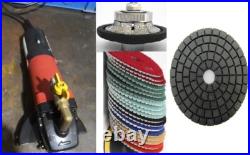 Wet polisher 3/4 Demi Bullnose 9 stone granite marble floor tile diamond pad Wet polisher 3/4 Demi Bullnose 9 stone granite marble floor tile diamond pad