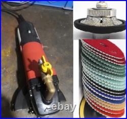 Wet polisher 3/4 Demi Bullnose 9 stone granite marble floor tile diamond pad