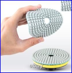 Wet polisher 3/4 Demi Bullnose 9 stone granite marble floor tile diamond pad