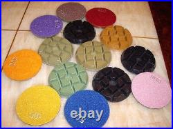 Wet polisher concrete floor grinder 21 PCS Grit 30 3 floor polish pad marble Wet polisher concrete floor grinder 21 PCS Grit 30 3 floor polish pad marble