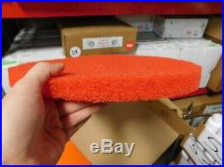 (bulk Lot 225 Pads) Commercial Floor Buffer Scrub Polish Scour Pad 14 Red